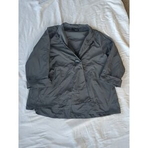 Sun Kim Asymmetrical Jacket Lightweight Avantgarde Gray Sz Small USA Made Button